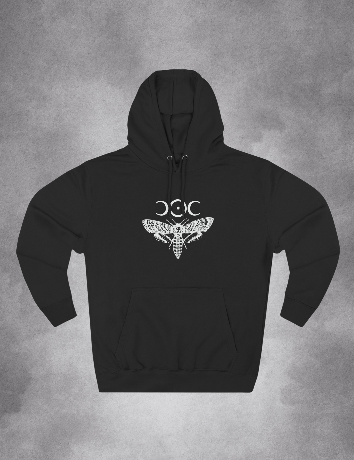 Moth Mushroom Forest Witch Plus Size Goth Witchy Esoteric Hoodie