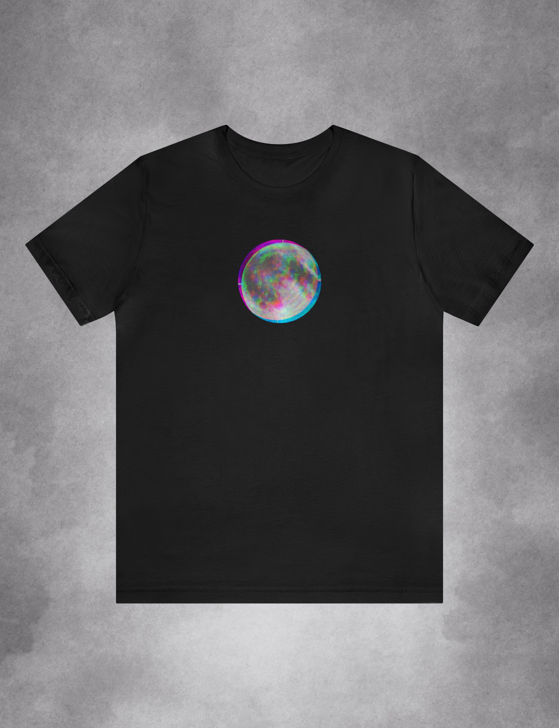 Witchy Aesthetic Plus Size Glitch Moon Phase Shirt