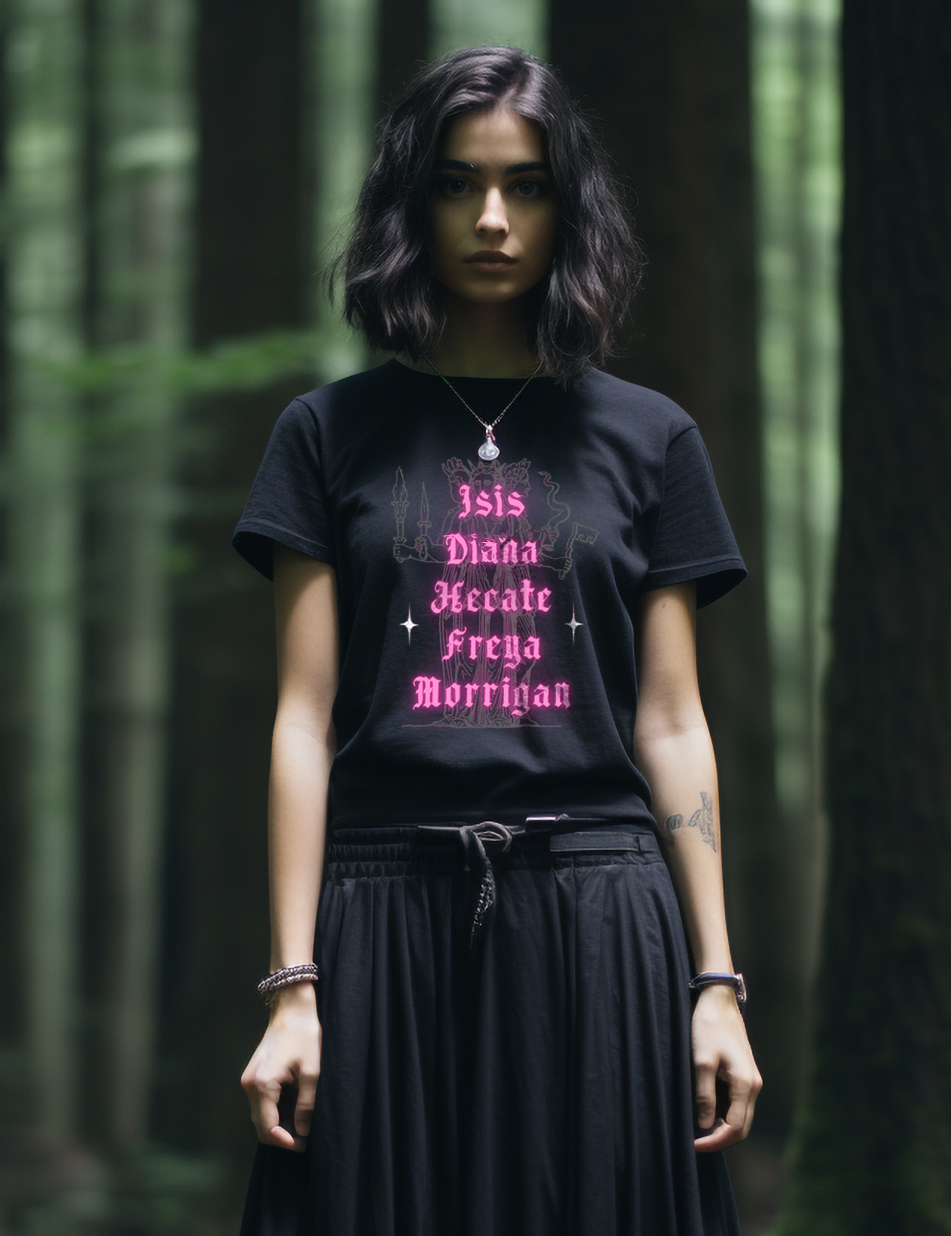 Greek Goddesses Witchy Mystical Plus Size Goth Clothing Shirt