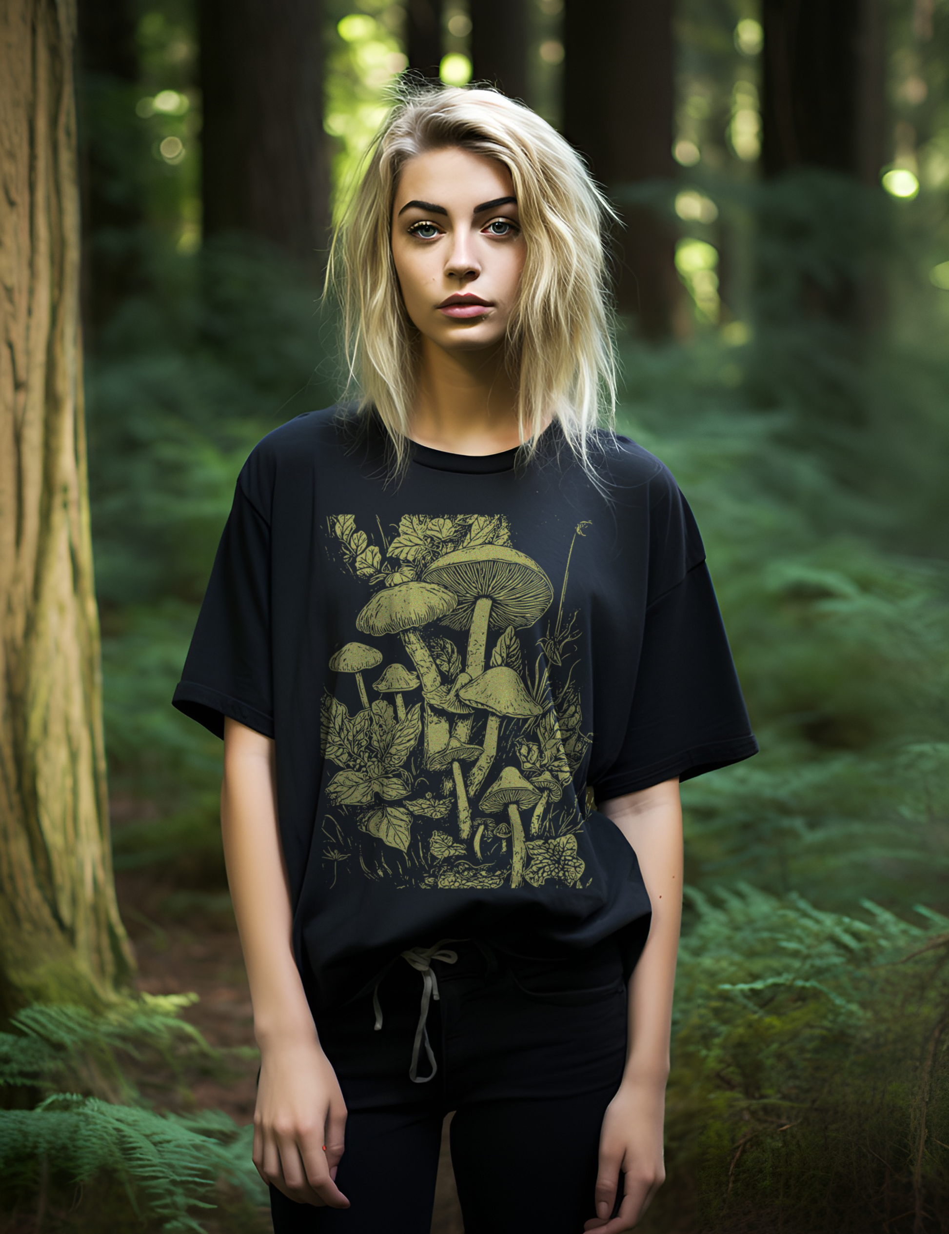 Plus Size Fairy Grunge Dark Cottagecore Mushroom Aesthetic Clothing Shirt