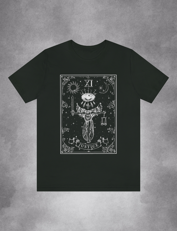 Justice Tarot Card Witchy Shirt