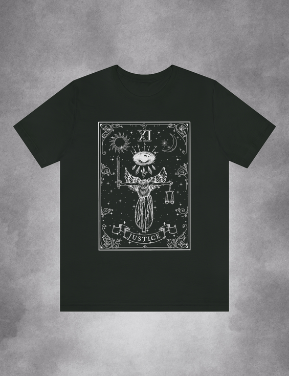 Justice Tarot Card Witchy Shirt