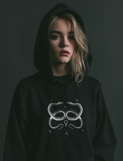 The Lovers Tarot Card Whimsigoth Snake Witchy Plus Size Mystical Hoodie