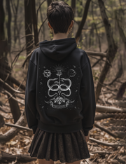 The Lovers Tarot Card Whimsigoth Snake Witchy Plus Size Mystical Hoodie