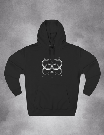 The Lovers Tarot Card Whimsigoth Snake Witchy Plus Size Mystical Hoodie