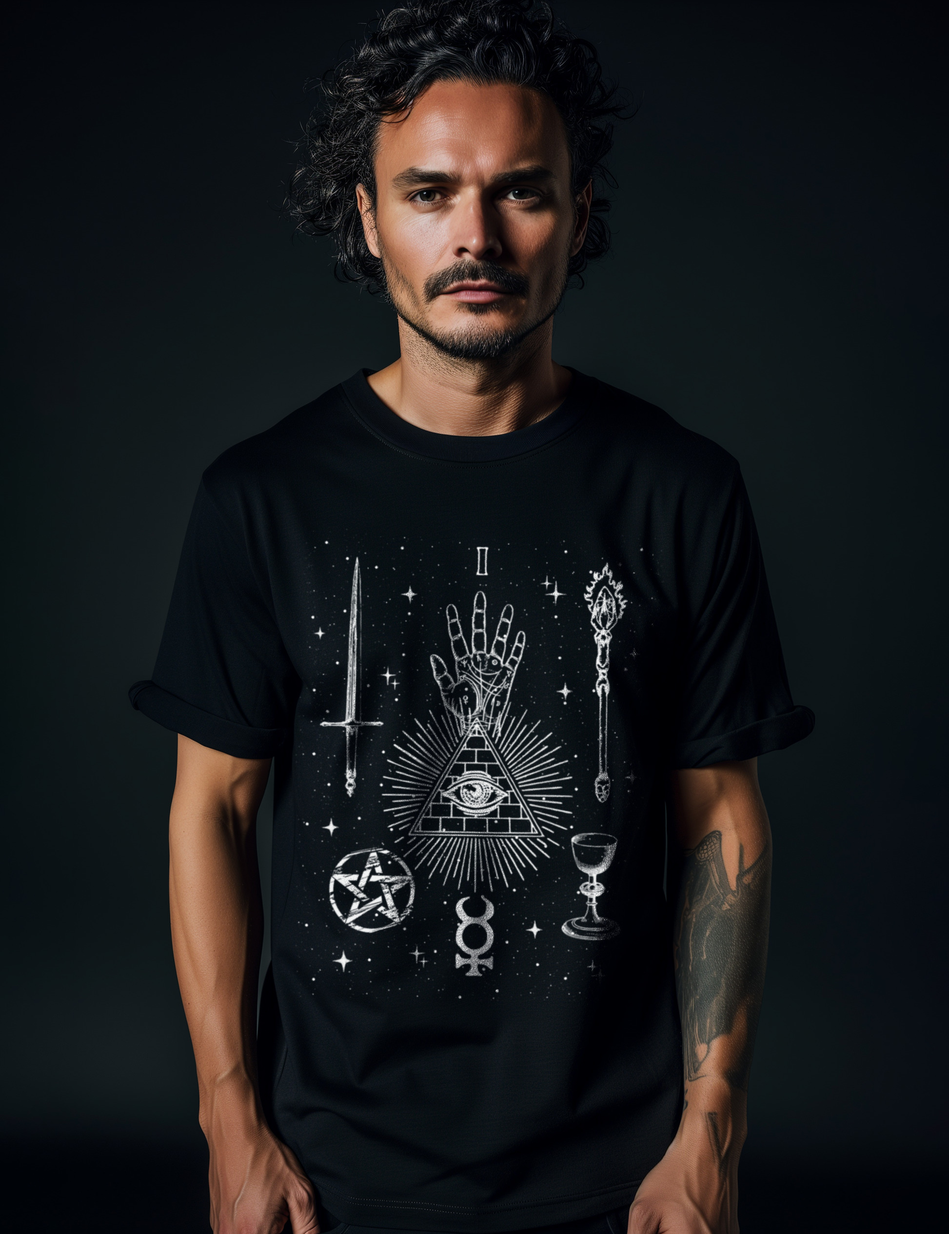The Magician Tarot Card Whimsigoth Occult Plus Size Goth Witchy Clothing Shirt