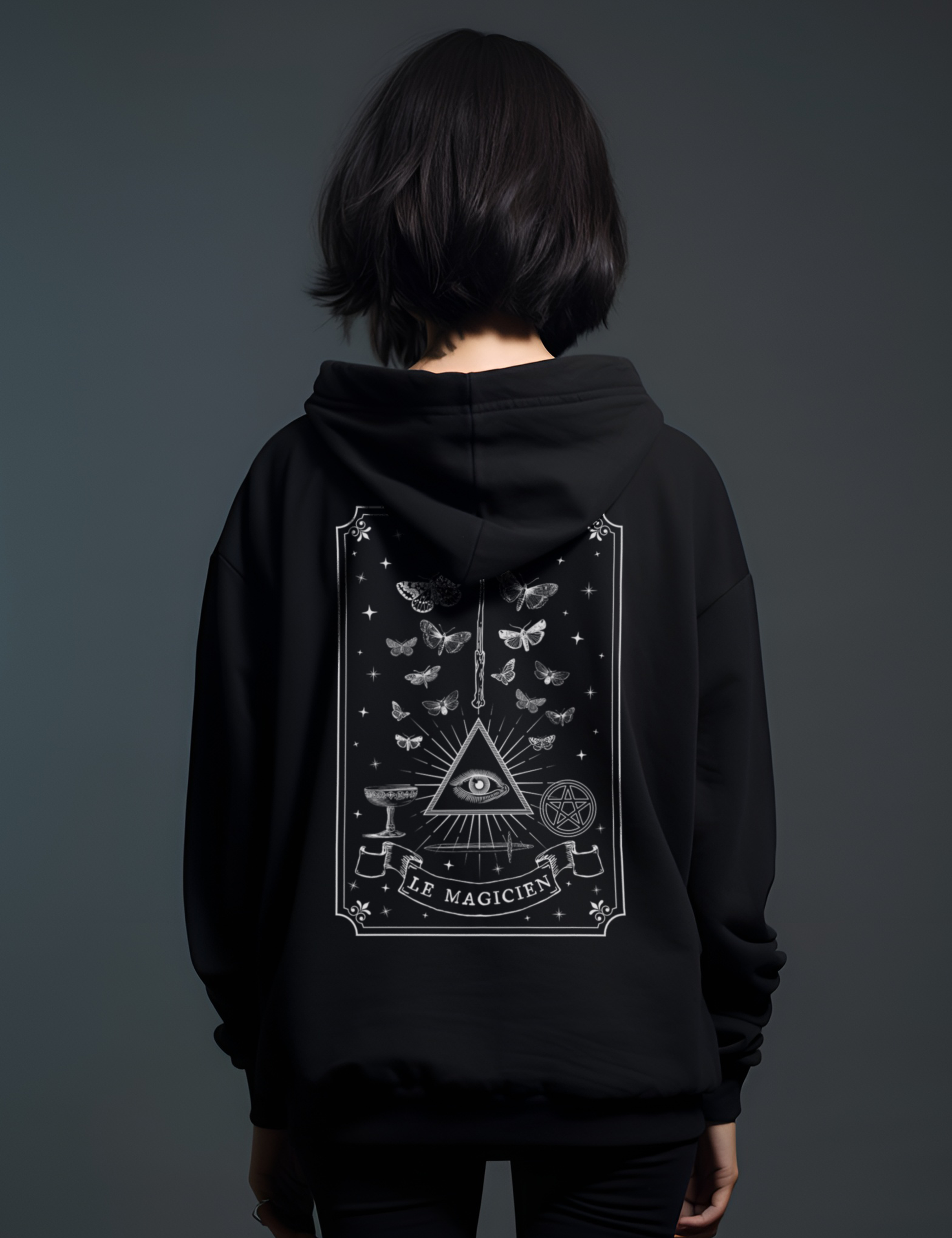 The Magician Tarot Card Plus Size Witchy Aesthetic Clothing Hoodie