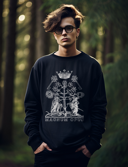 Magnum Opus Great Work Esoteric Occult Alchemy Hermetic Plus Size Goth Sweatshirt