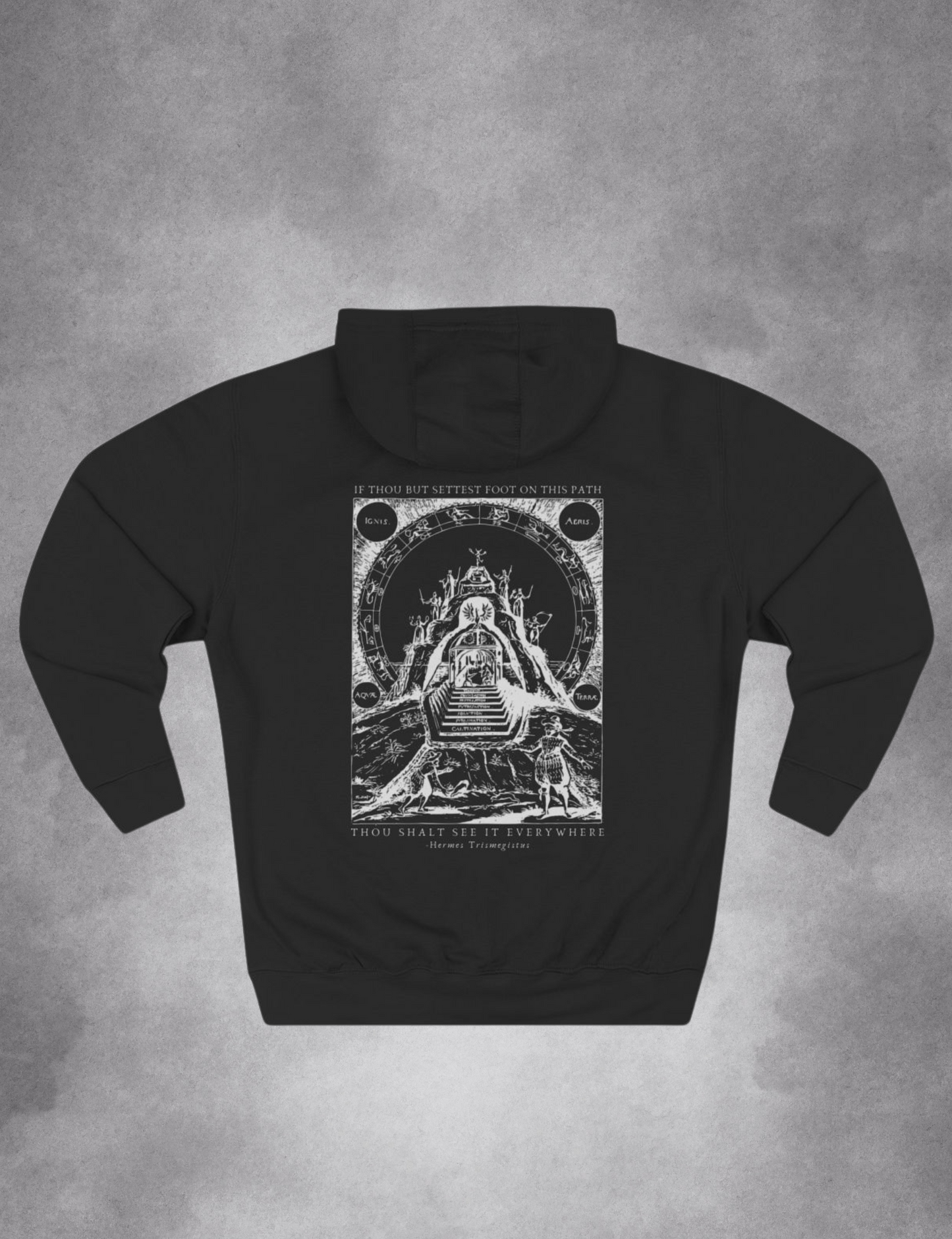 Hermetic Path Goth Esoteric Occult Plus Size Hoodie