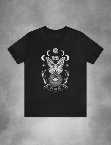 Rebirth Goth Butterly Mystical Alchemy Plus Size Witchy Clothing Shirt