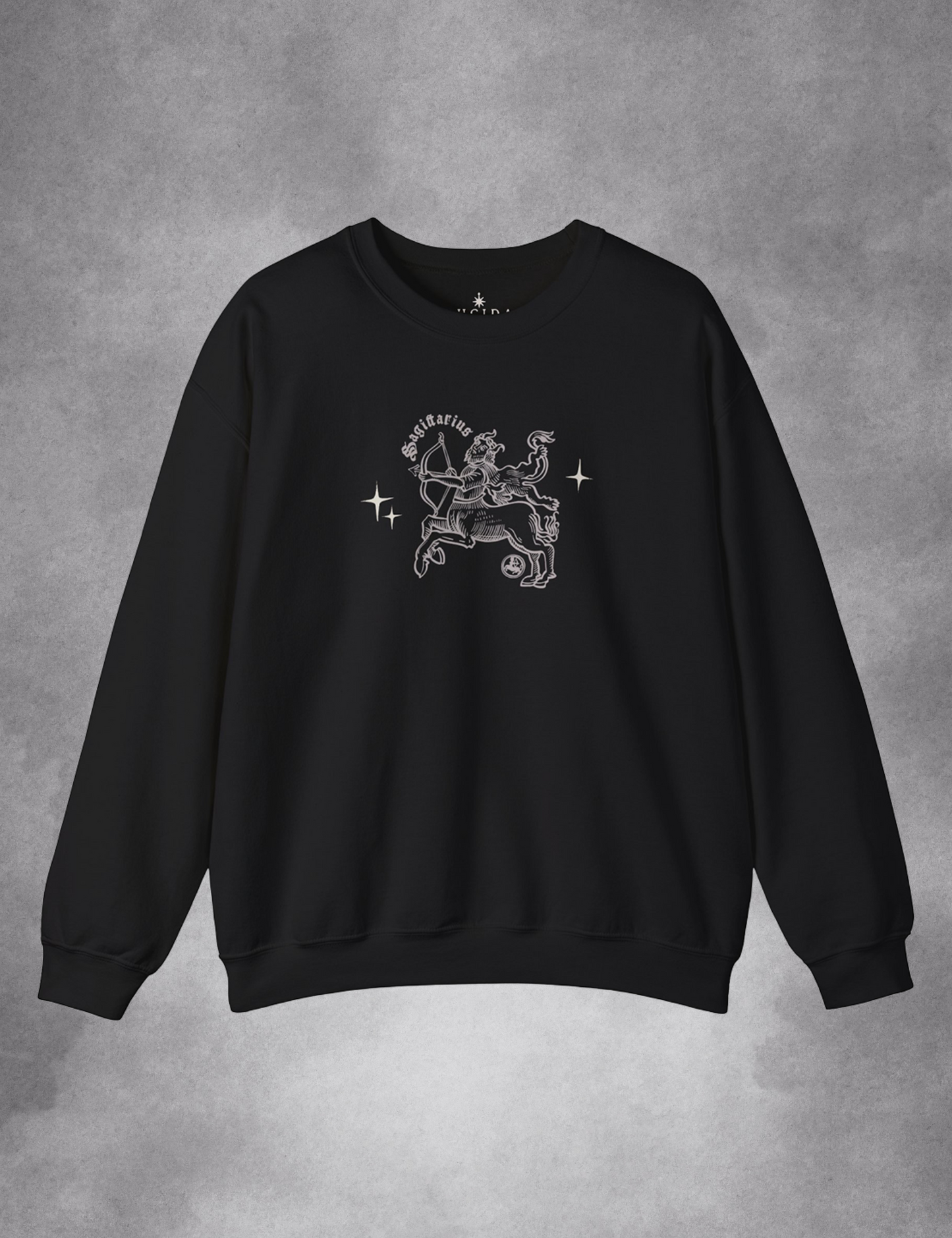 Sagittarius Zodiac Sign Esoteric Astrology Occult Plus Size Goth Mystical Sweatshirt