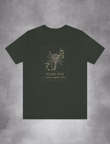 Mens Womens Dark Academia Aesthetic Outfits Scorpio Zodiac Shirt