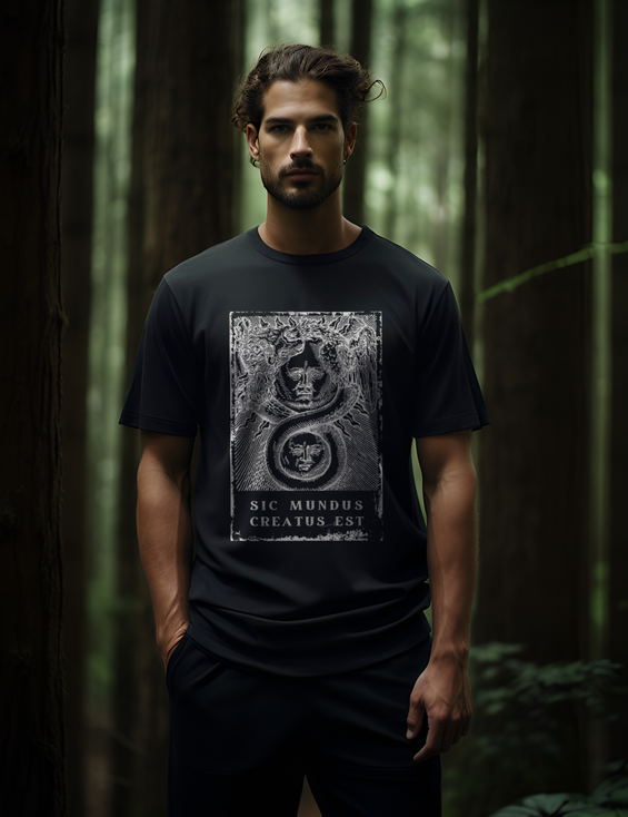 Sic Mundus Creatus Est Occult Alchemy Hermetic Esoteric Plus Size Shirt