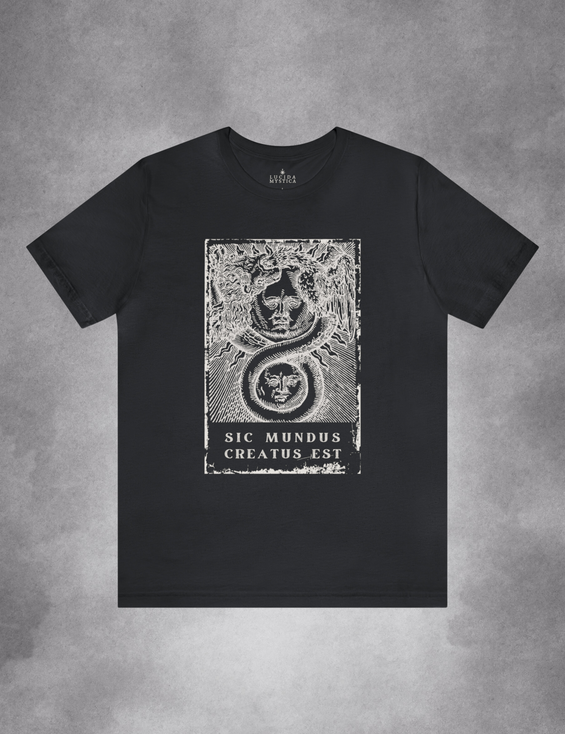 Sic Mundus Creatus Est Occult Alchemy Hermetic Esoteric Plus Size Shirt
