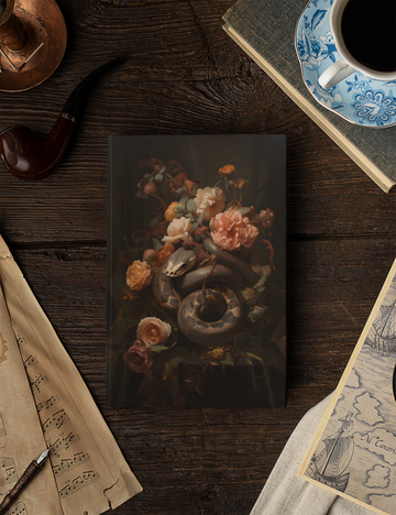 Snake Botanical Hardcover Notebook