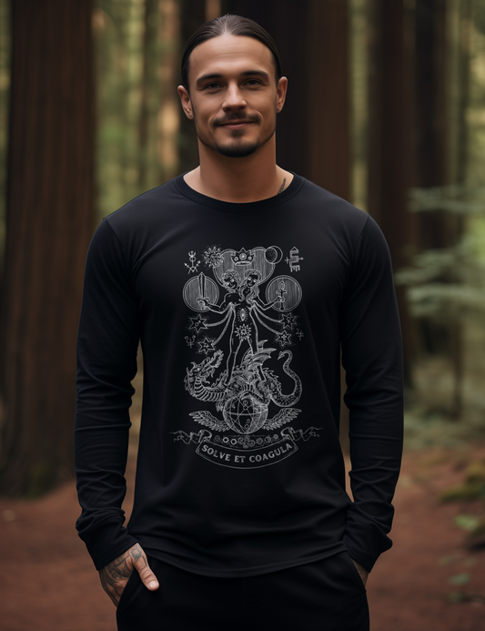 Solve Et Coagula Alchemy Dragon Long Sleeve T Shirt