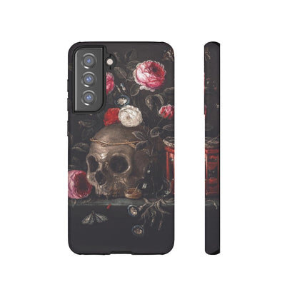 Dark Academia Skull Bouquet Aesthetic Phone Case