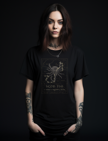 Mens Womens Dark Academia Aesthetic Outfits Scorpio Zodiac Shirt