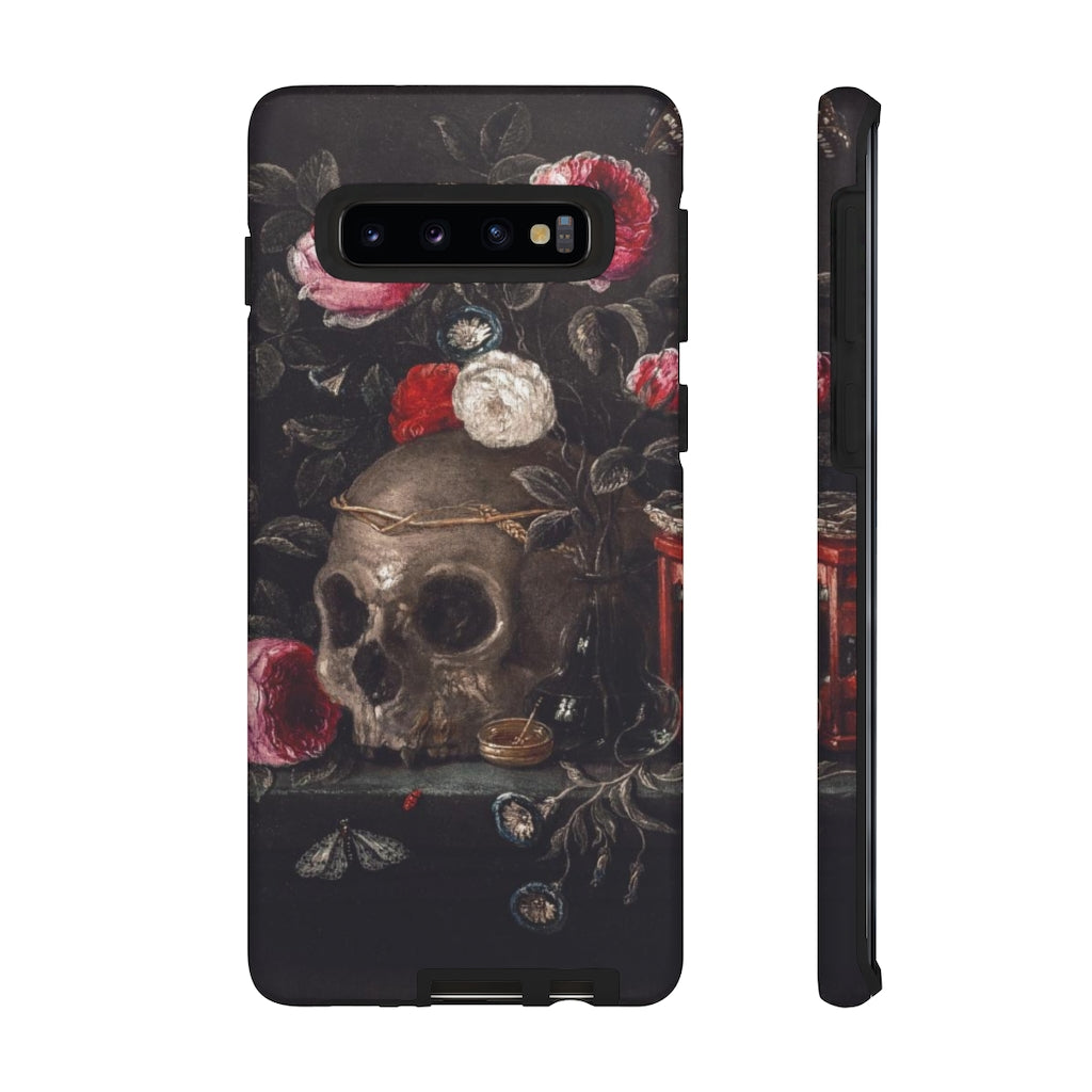 Dark Academia Skull Bouquet Aesthetic Phone Case