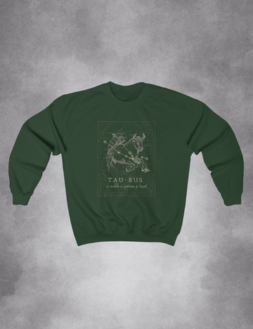 Mens Womens Dark Academia Aesthetic Outfits Taurus Zodiac Sweatshirt