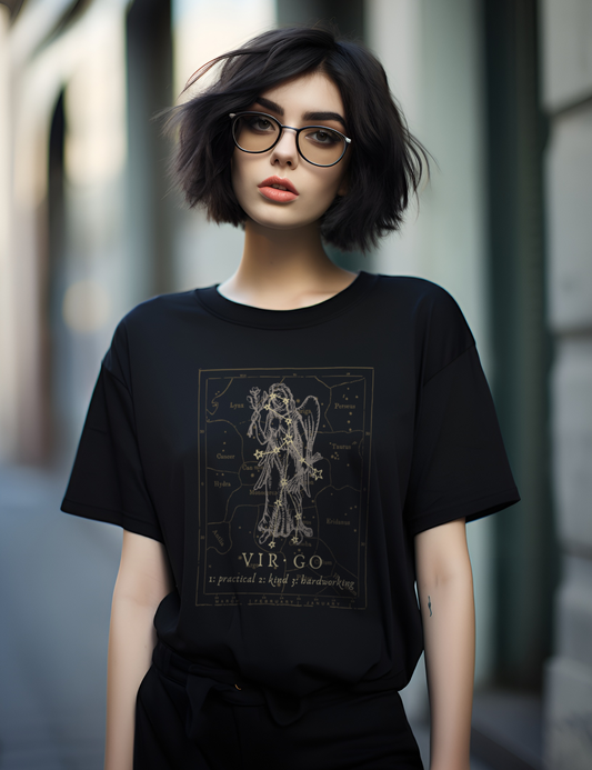 Mens Womens Dark Academia Aesthetic Outfits Virgo Zodiac Shirt