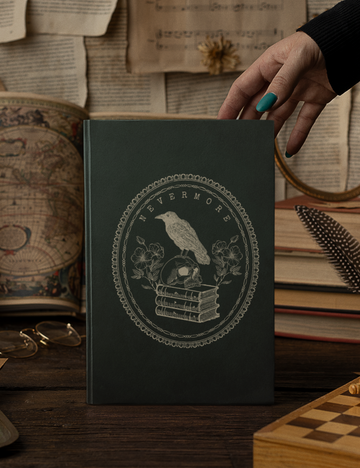 Dark Academia Nevermore Aesthetic Hardcover Notebook