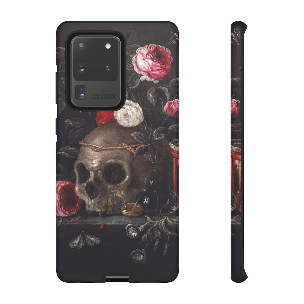 Dark Academia Skull Bouquet Aesthetic Phone Case