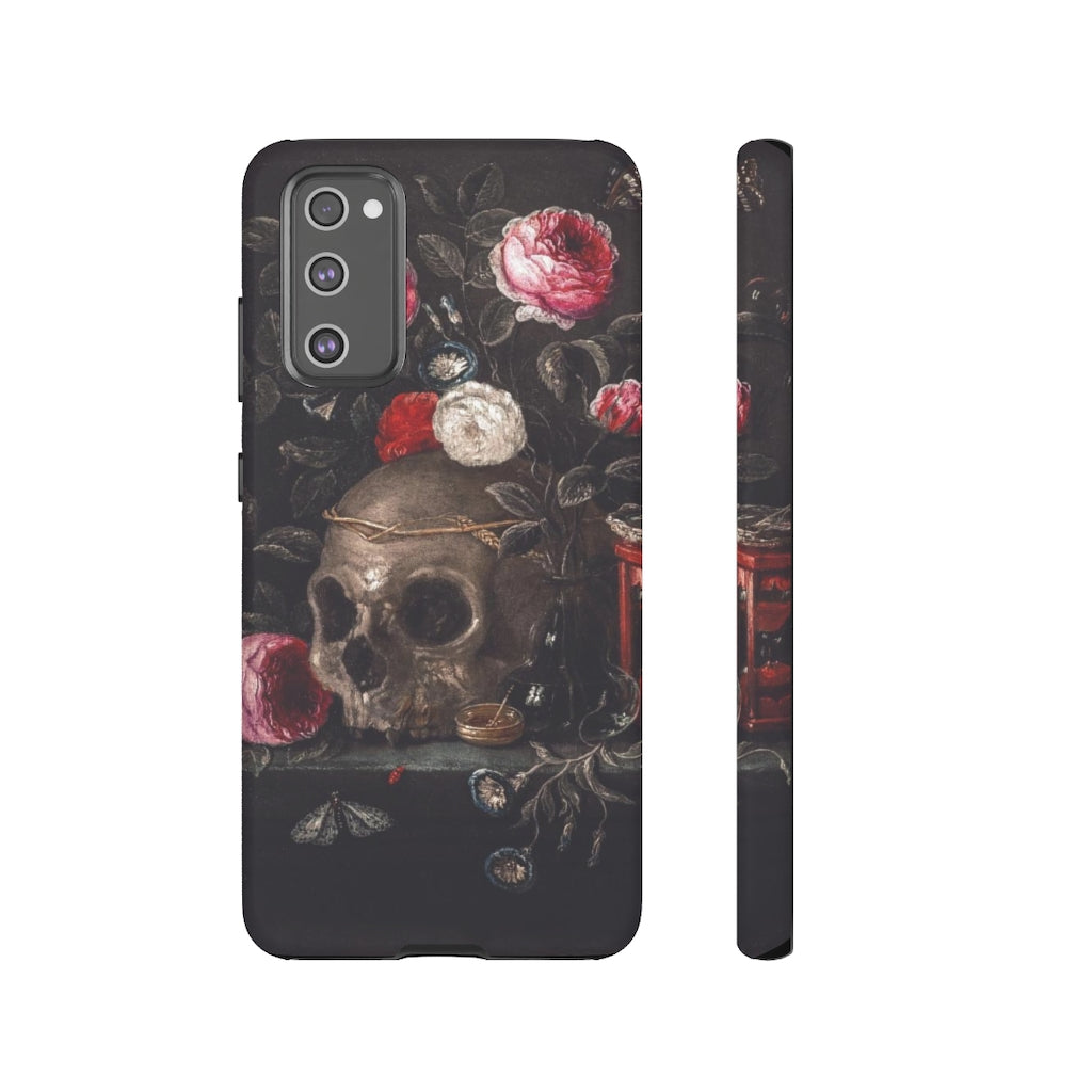 Dark Academia Skull Bouquet Aesthetic Phone Case