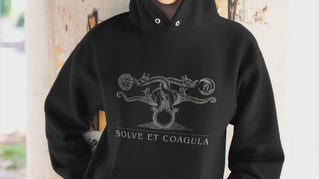 Solve Et Coagula Occult Esoteric Alchemy Plus Size Goth Hoodie