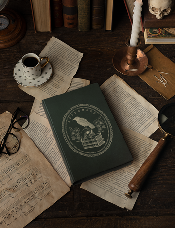 Dark Academia Nevermore Aesthetic Hardcover Notebook
