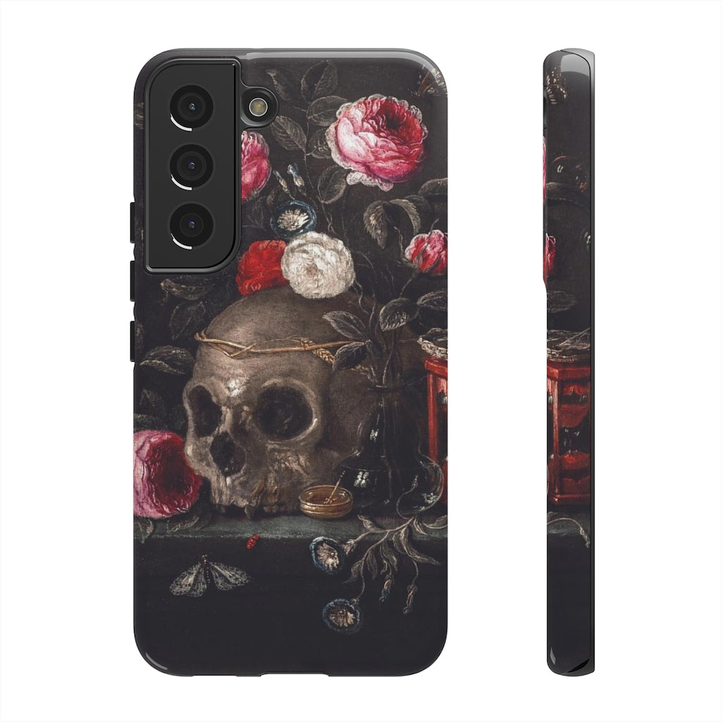 Dark Academia Skull Bouquet Aesthetic Phone Case