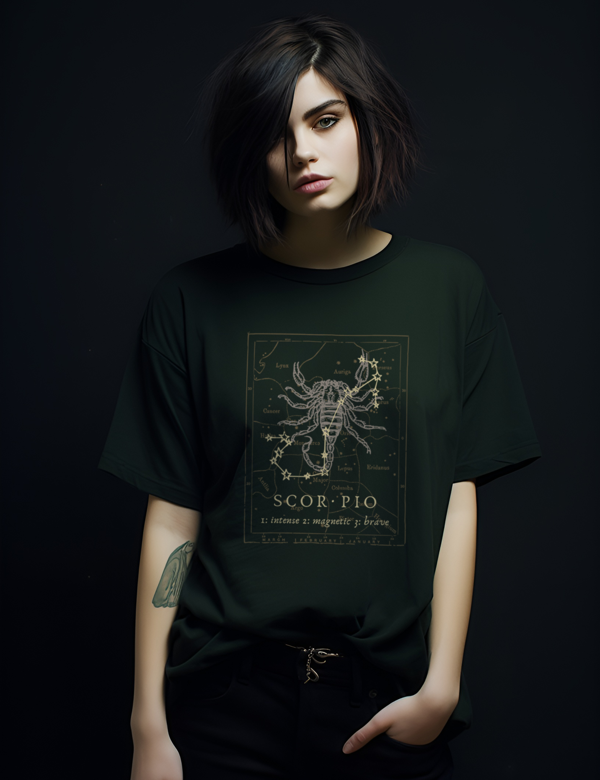 Mens Womens Dark Academia Aesthetic Outfits Scorpio Zodiac Shirt