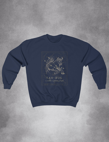 Mens Womens Dark Academia Aesthetic Outfits Taurus Zodiac Sweatshirt