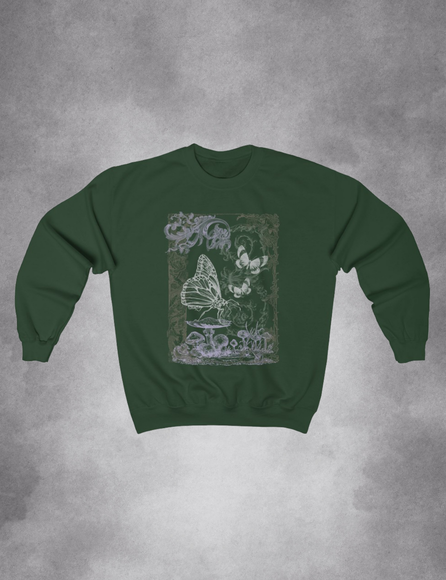 Grunge Fairycore Butterfly Collage Sweatshirt