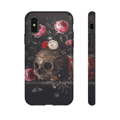 Dark Academia Skull Bouquet Aesthetic Phone Case