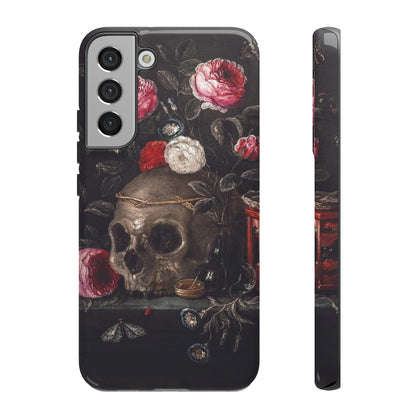 Dark Academia Skull Bouquet Aesthetic Phone Case