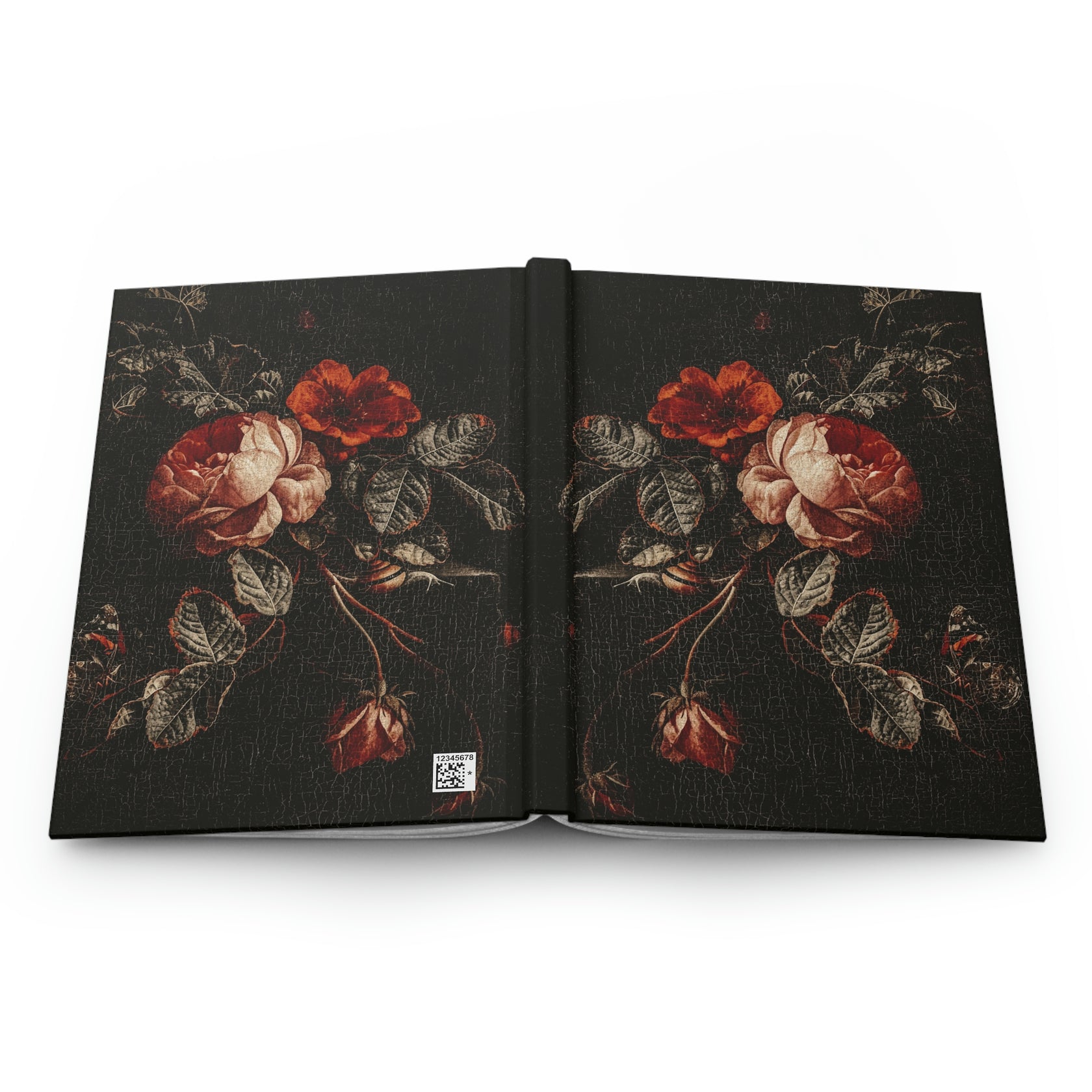 Dark Academia Rose Botanical Hardcover Notebook – Lucida Mystica