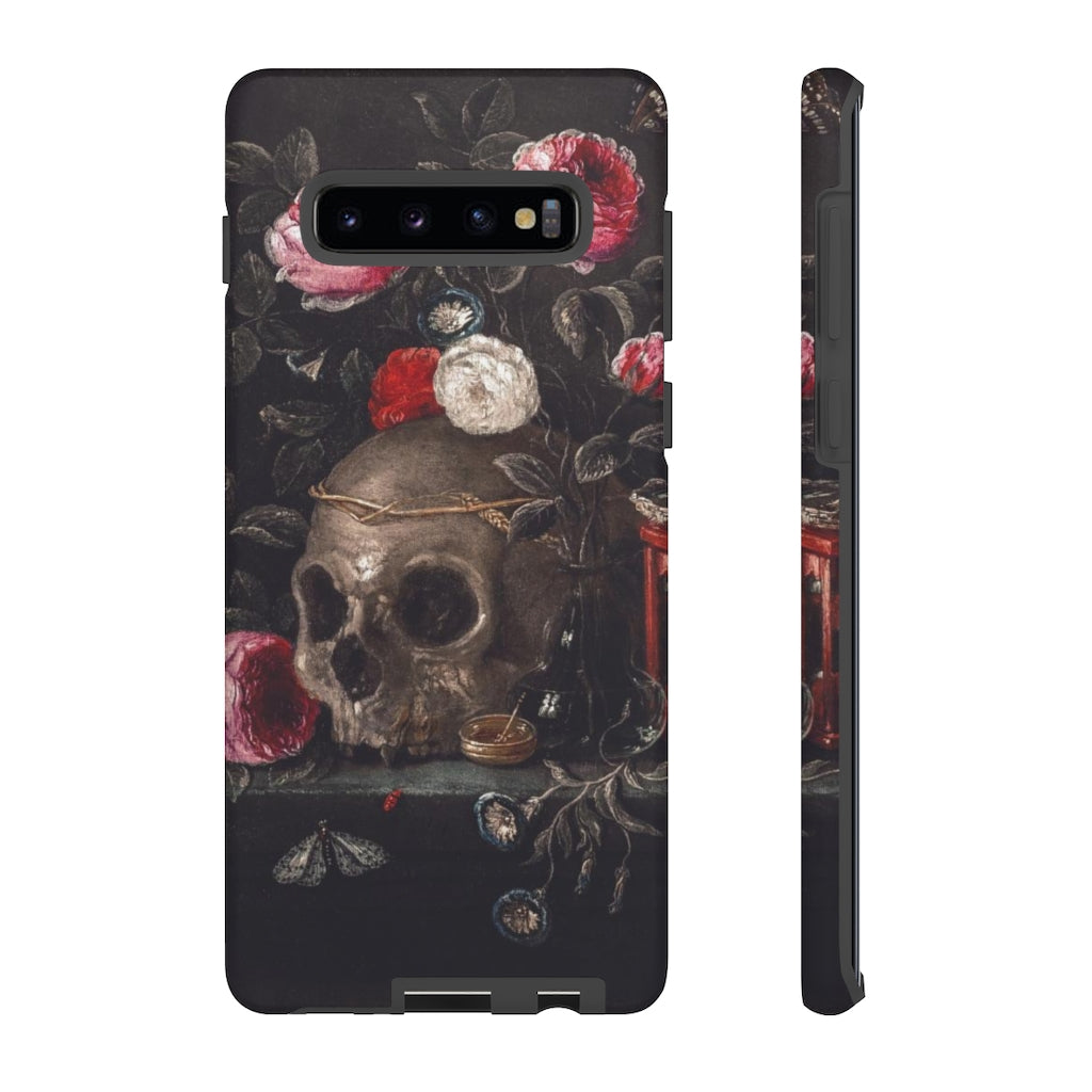 Dark Academia Skull Bouquet Aesthetic Phone Case