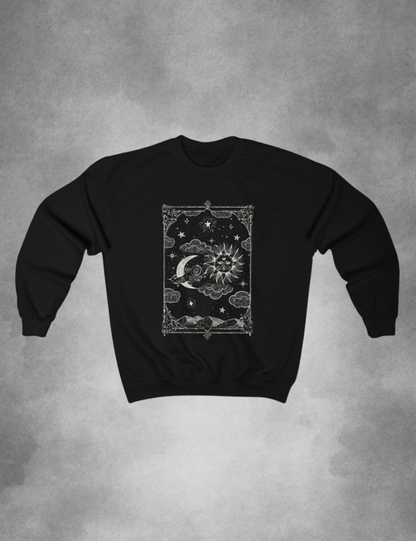 Sun Moon Tarot Witchy Aesthetic Sweatshirt