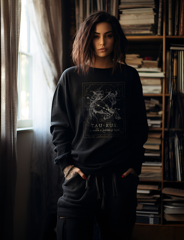Mens Womens Dark Academia Aesthetic Outfits Taurus Zodiac Sweatshirt