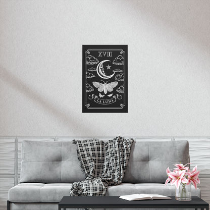 The Moon Tarot Card Witchy Aesthetic Poster