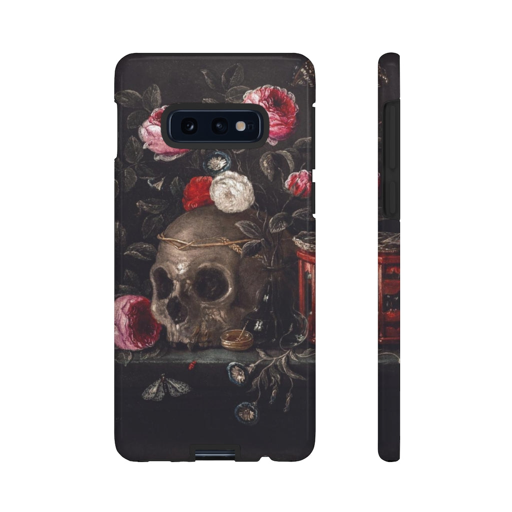 Dark Academia Skull Bouquet Aesthetic Phone Case