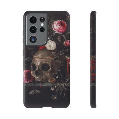 Dark Academia Skull Bouquet Aesthetic Phone Case