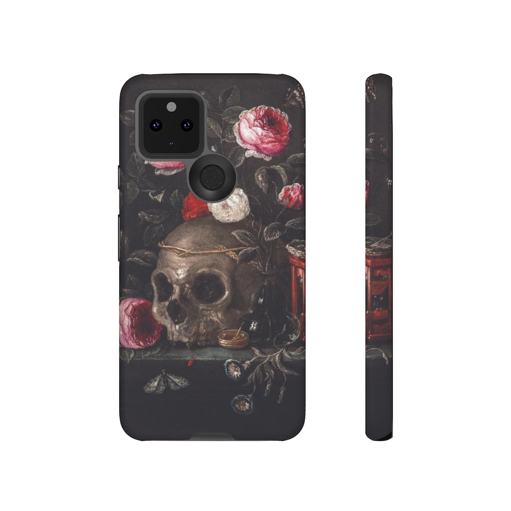 Dark Academia Skull Bouquet Aesthetic Phone Case