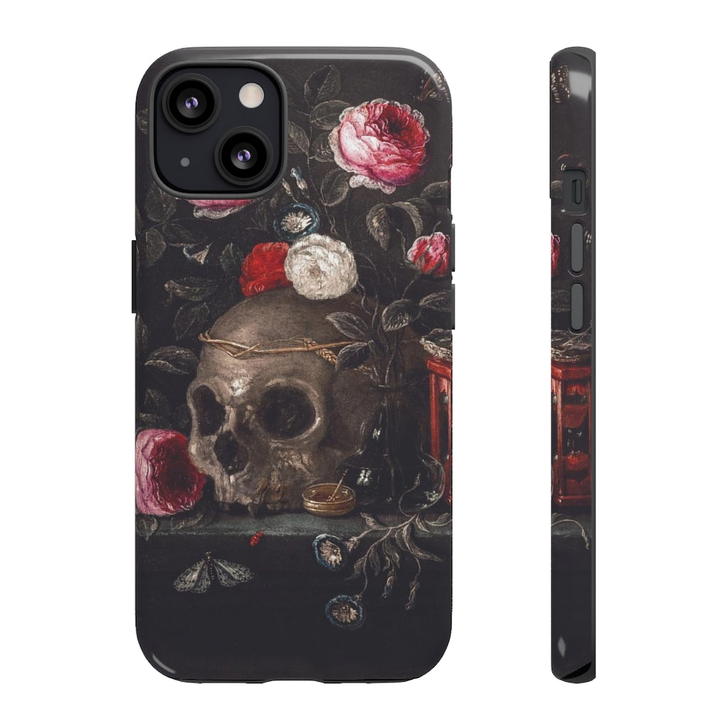 Dark Academia Skull Bouquet Aesthetic Phone Case