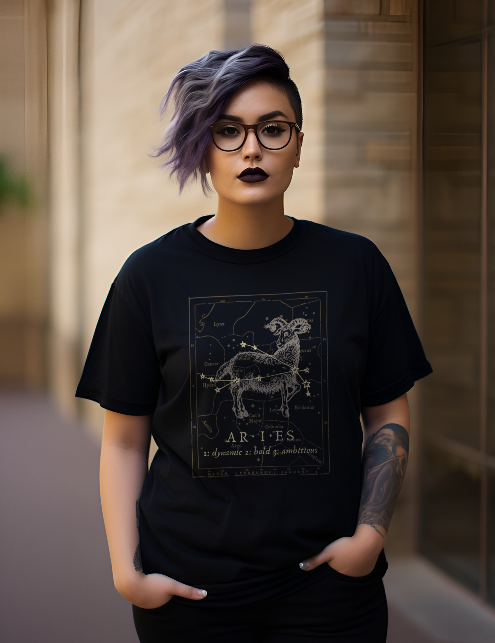 Dark Academia Fashion Aries Zodiac Aesthetic Shirt