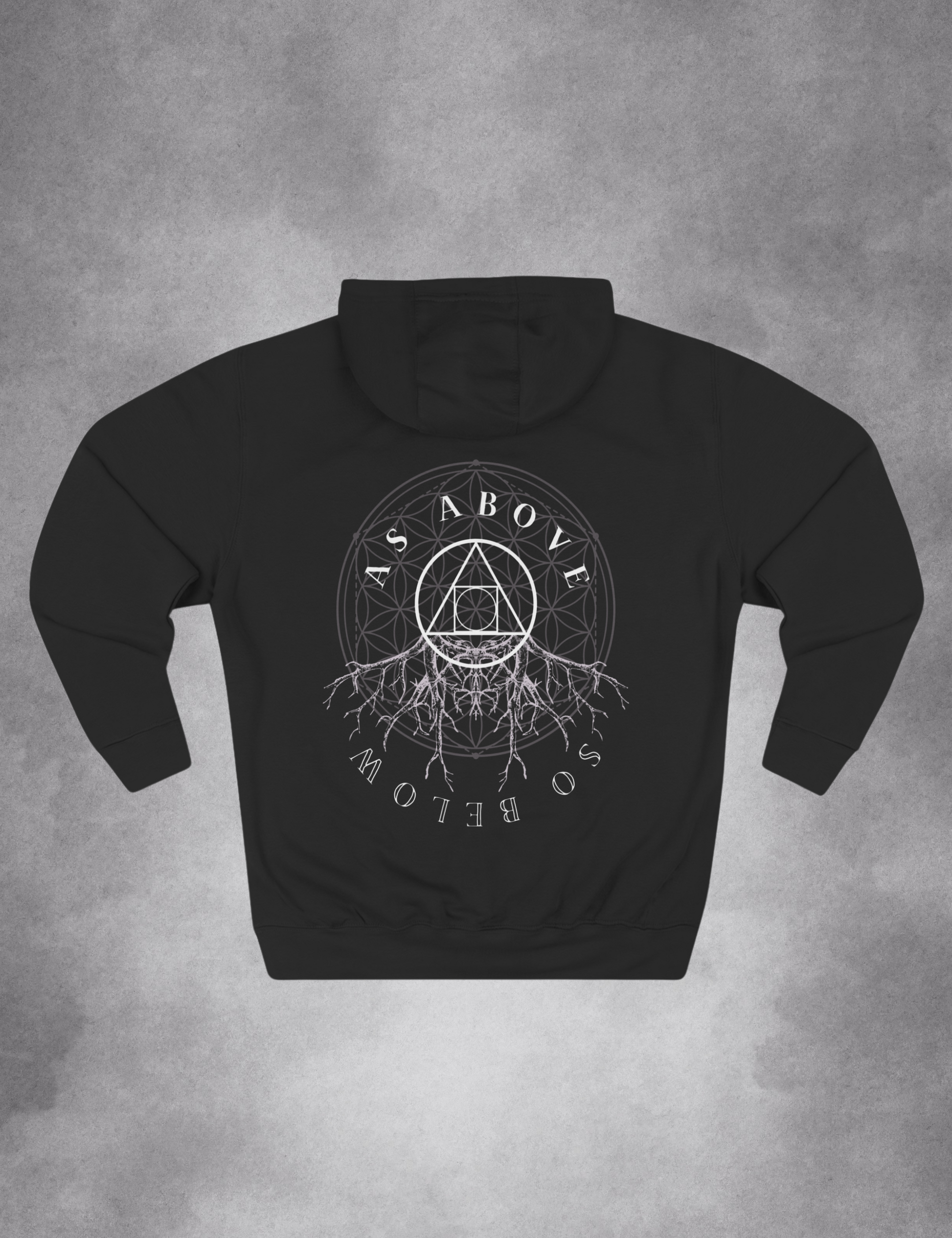 As Above So Below Roots Esoteric Plus Size Occult Clothing Hoodie