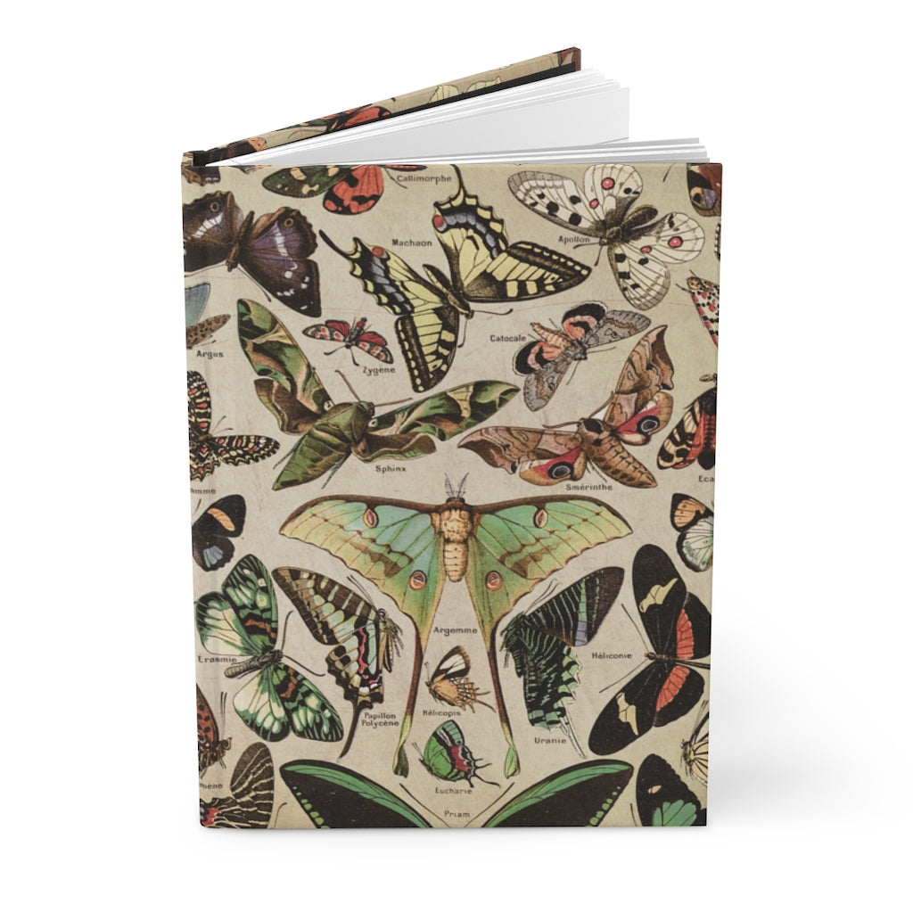 Fairy Grunge Cottagecore Butterflies Moths Aesthetic Hardcover Notebook