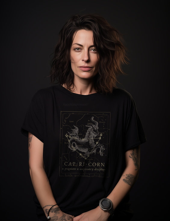 Dark Academia Aesthetic Outfits Capricorn Zodiac Shirt