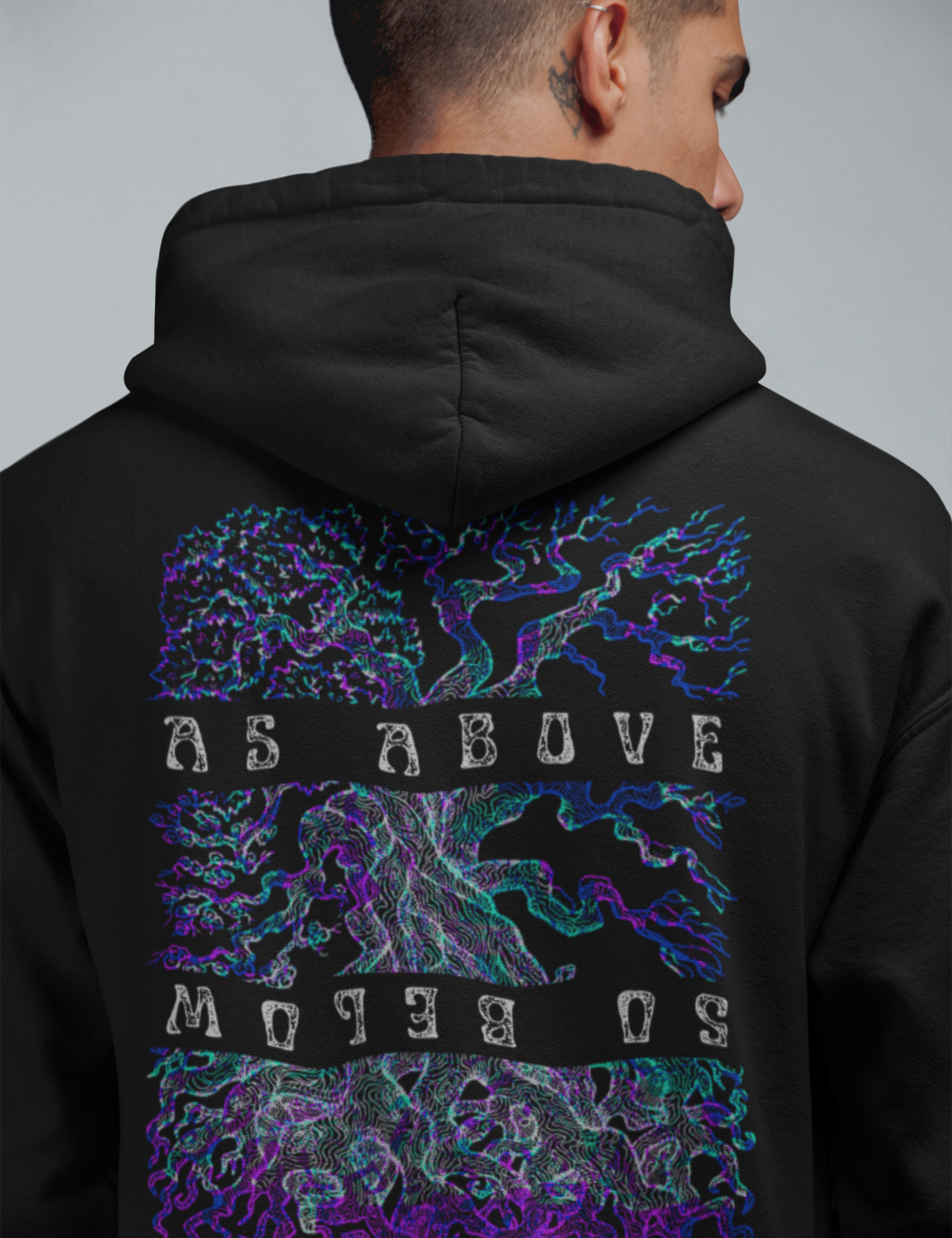 As Above So Below Plus Size Occult Zip Up Hoodie